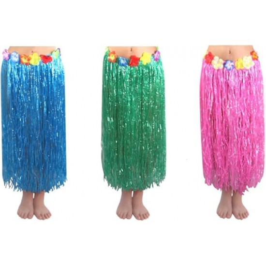 Flowered Luau Hula Skirts