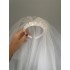 Small Bride Veil Pink , White