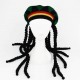 Jamican Rasta Hat Dreadlocks Wig Bob Marley