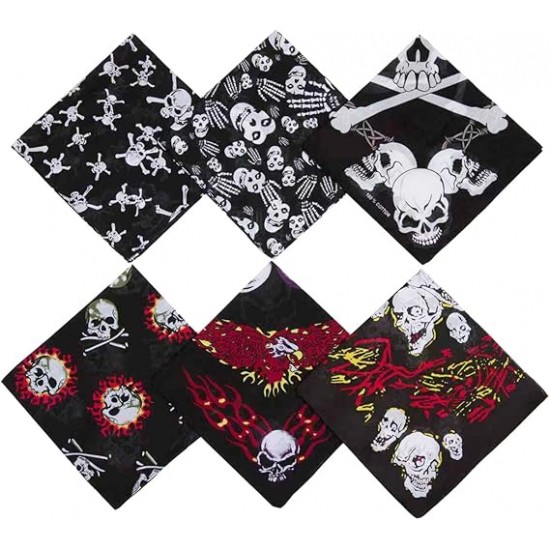 Skull Bandanas Scarf for Men