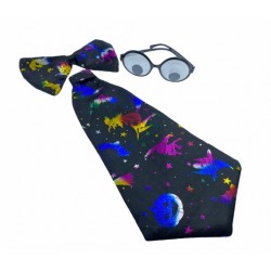 Halloween Nerd Workshop Set, Tie, Bow Tie and Glasses