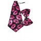 Red Hot Lips Kisses Black Novelty Love Necktie