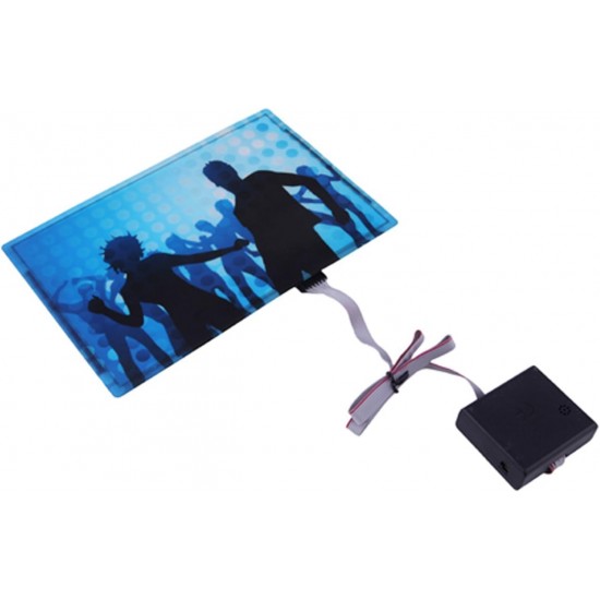 T-shirt with sound-activated equalizer design, LED, Dance Club