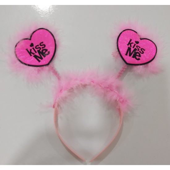 Kiss Me Red,Pink Headband