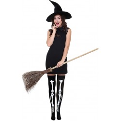 Skeleton Thigh High Socks