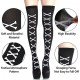Skeleton Thigh High Socks