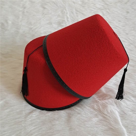 Arabian Red Fez Hat