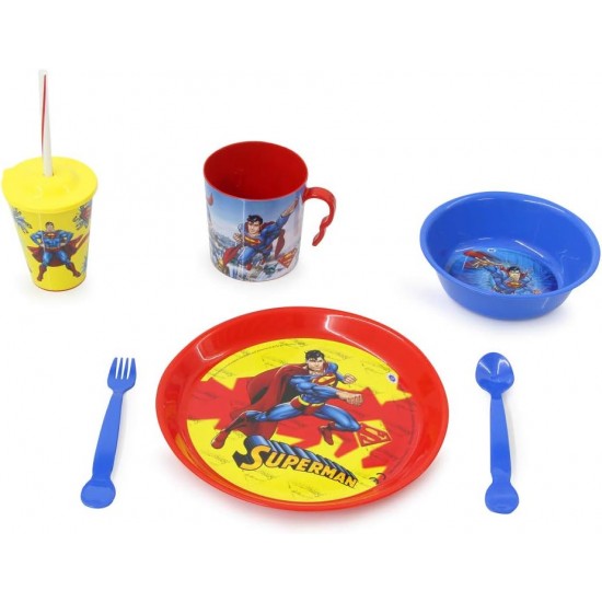 Superman Children's Tableware Set 8 Pieces