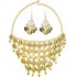Belly Dance Golden Coins Necklace and Earrings Bracelets