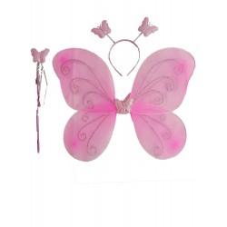 Butterfly Wings For Girls with Wand Headband