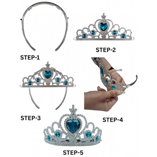 Princess Elsa Crown Magic Wand Gloves and Elsa Wig