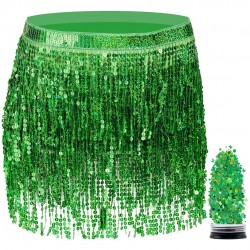 Sequin Fringe Skirts 