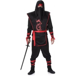 Mens Ninja Assassin Fancy Dress Costume