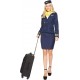 Blue Airlines Flight Attendant Women's Costume