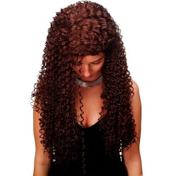 Long Wig elaborate stringy curls ( Blonde )