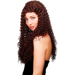 Long Wig elaborate stringy curls