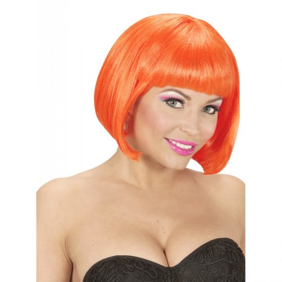 Short Cabaret Wig ( Orange)