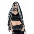 Long Wigs 100cm ( Black + White )