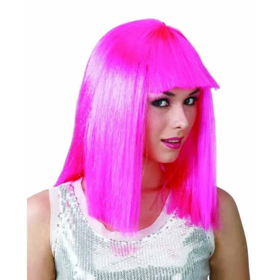 Pink lady's wig