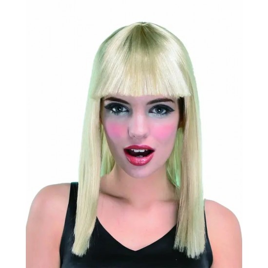 Blonde lady's wig
