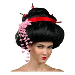 Black geisha wig