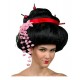 Black geisha wig