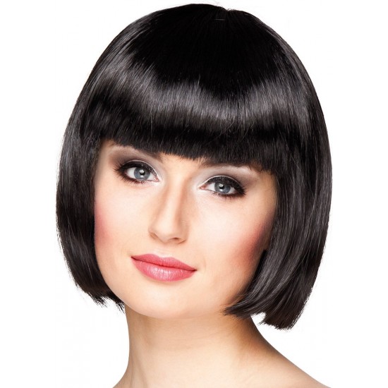 Short Cabaret Wig ( Black)