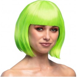 Short Cabaret Wig ( Neon Green )