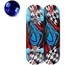  28" x 8" skateboards for teenagers LED Light up Wheels
