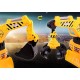 2 in 1 Ride On Toy Digger Excavator Grabber Bulldozer with Helmet