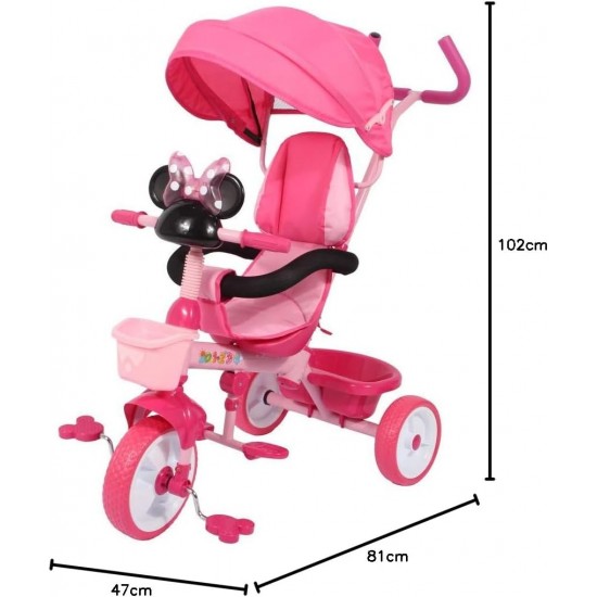 Minnie Mouse Tricycle With Handle