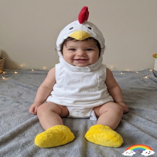 White Chicken Baby Costume