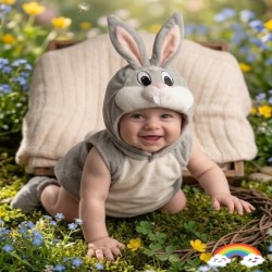 Grey Rabbit Baby Costume ( Bugs Bunny )