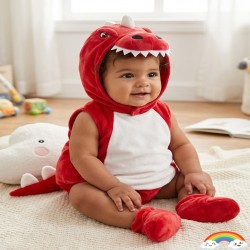 Red Dino Baby Costume