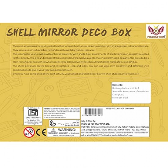 Shell mirror deco box 39796