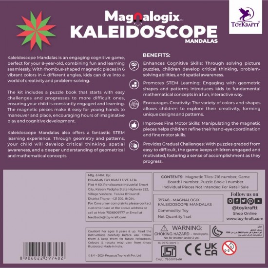 Magnetic Puzzles Kaleidoscope Mandalas 39748