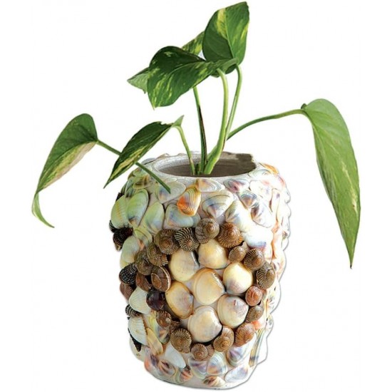 Shell Art Ceramic Pot Mosaic Decorating Art & Craft Making Kit 39462