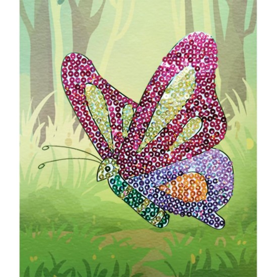 39580 Pictured In Sequins - Butter Flies