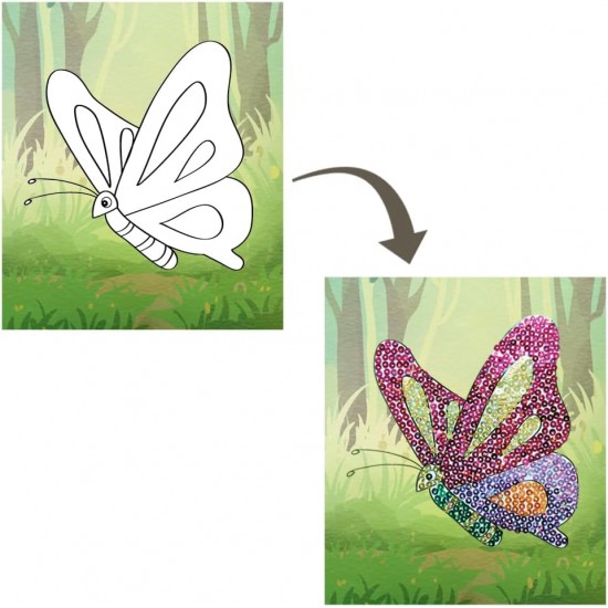 39580 Pictured In Sequins - Butter Flies