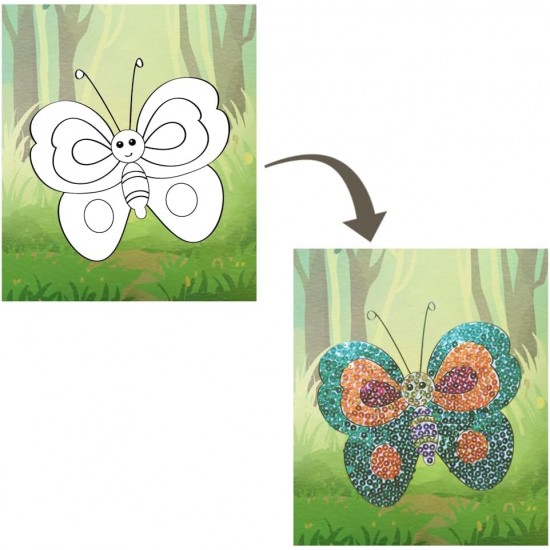 39580 Pictured In Sequins - Butter Flies