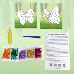 39580 Pictured In Sequins - Butter Flies