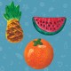 Mould and Paint Fruit Magnets 39424