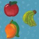 Mould and Paint Fruit Magnets 39424