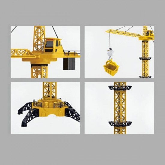 128cm Adjustable Height Wired Construction RC Toy Tower Crane With Lights
