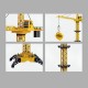 128cm Adjustable Height Wired Construction RC Toy Tower Crane With Lights