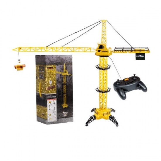 128cm Adjustable Height Wired Construction RC Toy Tower Crane With Lights