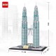 Petronas Twin Towers Kuala Lumpur Building Block Set (1875 Pcs)