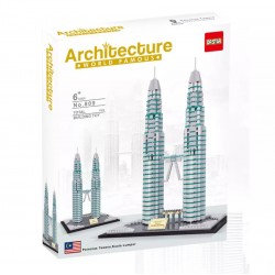 Petronas Twin Towers Kuala Lumpur Building Block Set (1875 Pcs)