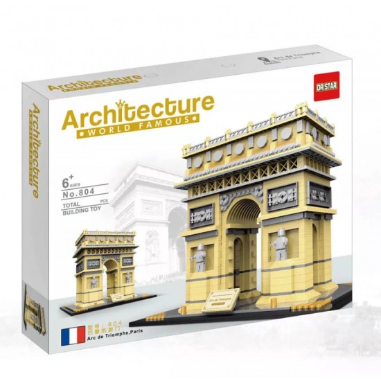 Building & Construction 8021 The Triumphal Arch Of Paris France Building Blocks (2197 Piece)