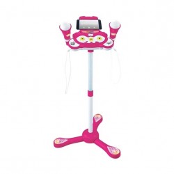 Karaoke with microphone, 2 parts ( Pink )